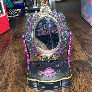 Mattel Doll Vanity Set with Black and Purple Accents